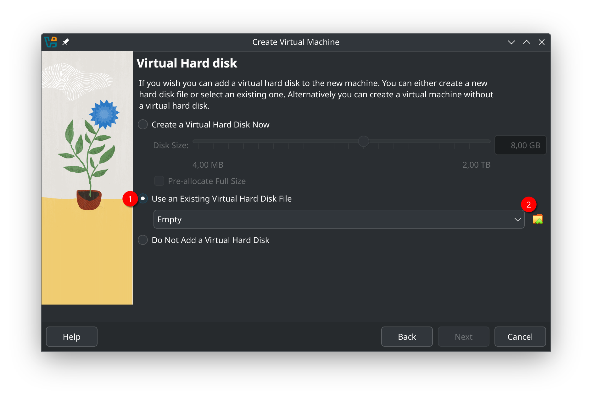 Virtual Hard Disk Configuration